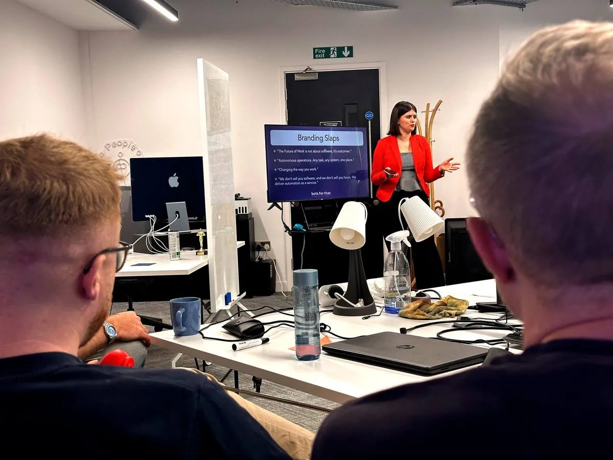 The bots for that team at work in the London office