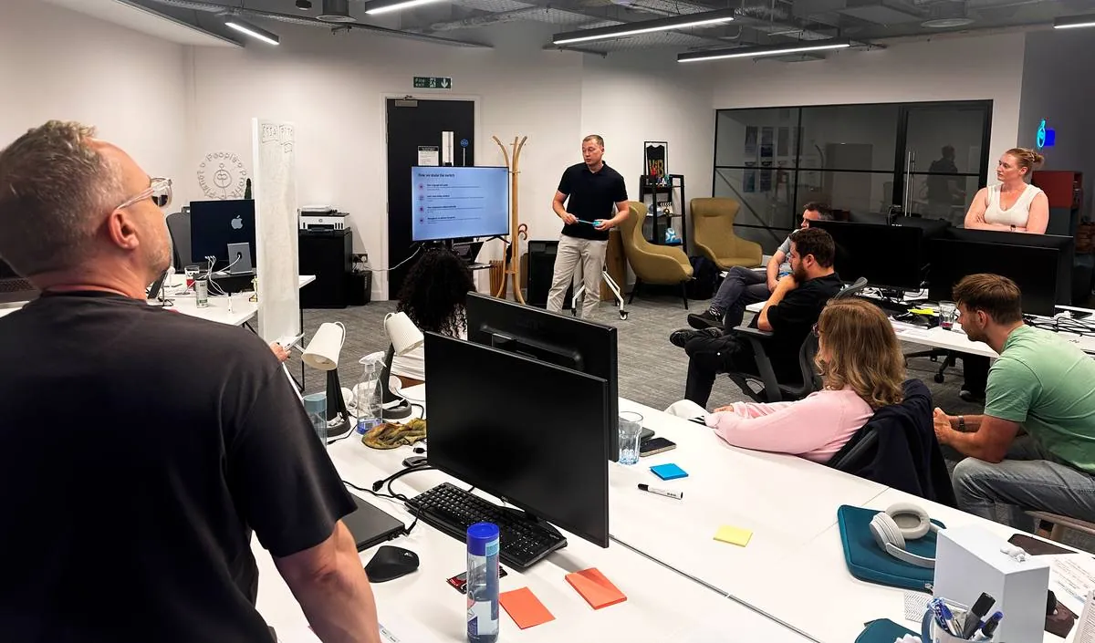 The bots for that team at work in the London office