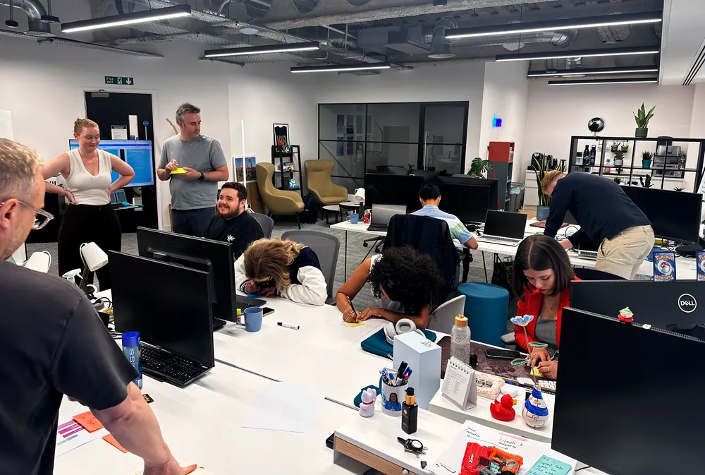 The bots for that team at work in the London office