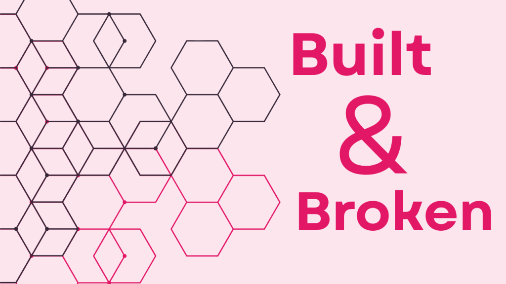 Built and broken - geometric shapes